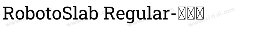 RobotoSlab Regular字体转换